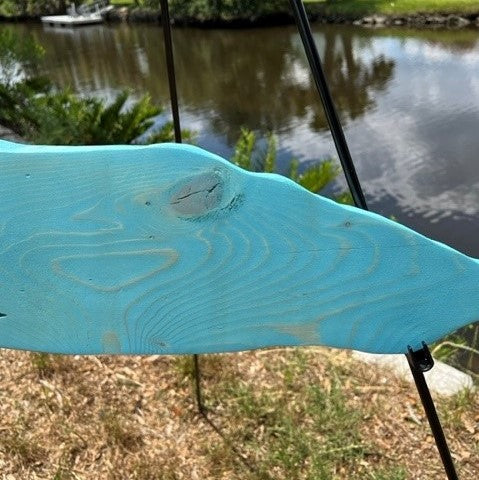 Chunky Sperm Whale cut-out - Aqua: 7-7/8" x 29-3/16"