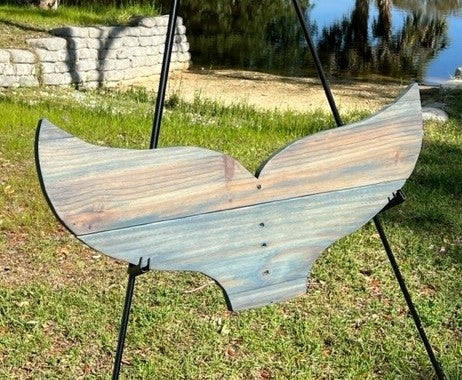 Pallet Whale Tail, Wooden Whale Tail, Pallet Art, Navy Whale Tail